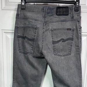 Nudie Jean, NJ1713 Slim Jim Dry Grey Made in Italy 32x32.